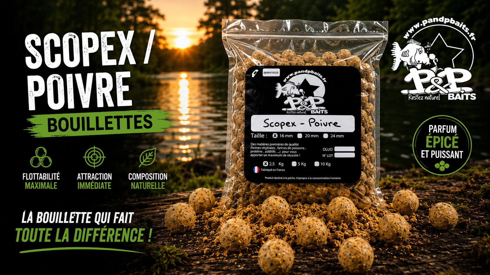 Bouillette Scopex Poivre