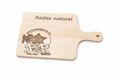 Planche à découper en bois gravée P&P Baits Restez naturel
