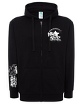 Veste P&P Baits noir avec logo poitrine et manche vêtement pêche à la carpe